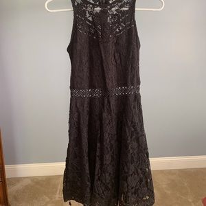Black lace dress